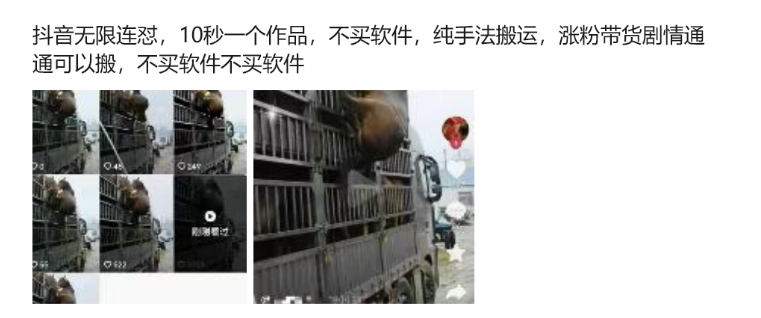抖音无限连怼，10秒一个作品不买软件，纯手法搬运，涨粉带货剧情通通可以搬-KF云创