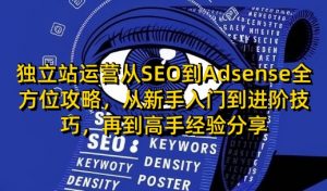 独立站运营从SEO到Adsense全方位攻略，从新手入门到进阶技巧，再到高手经验分享-KF云创