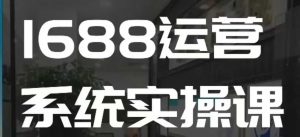 1688高阶运营系统实操课，快速掌握1688店铺运营的核心玩法-KF云创