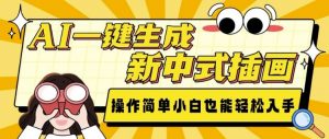 AI一键生成新中式插画， 操作简单，小白也能轻松入手-KF云创