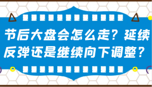 某公众号付费文章：节后大盘会怎么走？延续反弹还是继续向下调整？-KF云创