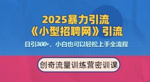 2025最新暴力引流方法，招聘平台一天引流300+，日变现多张，专业人士力荐-KF云创