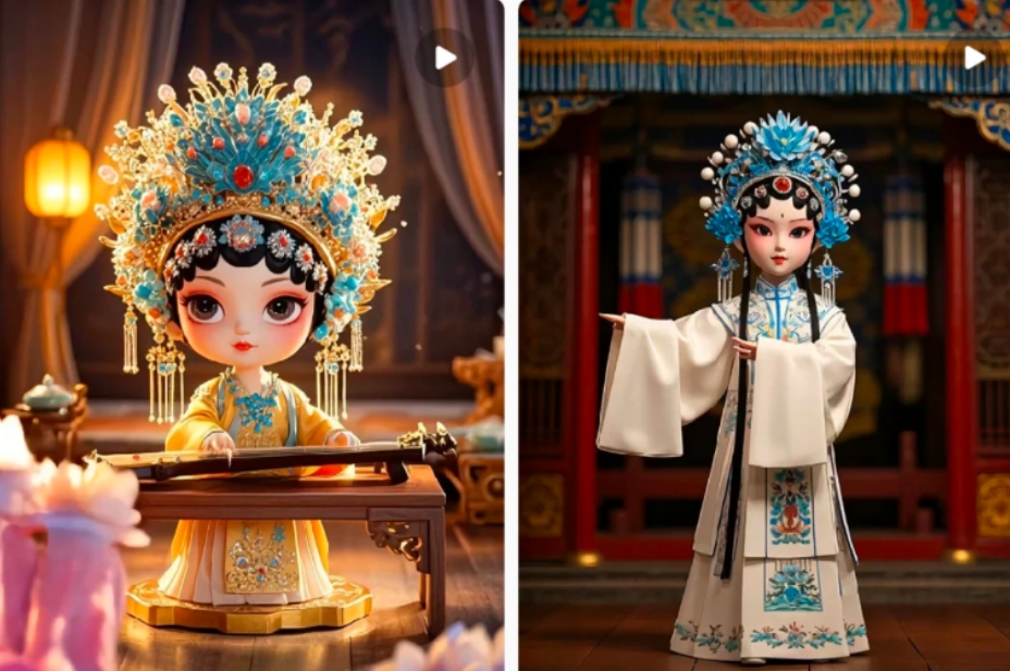 利用AI制做Q版古风娃娃视频，只需三步新手也能做出流量好到爆(附教程+提示…-KF云创