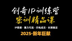 2025年“知识付费IP训练营”小白避坑年赚百万，暴力引流，闪电成交-KF云创