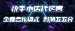 快手小店代运营 限时托管计划 合作模式 利润五五分成【揭秘】-KF云创