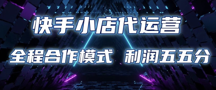 快手小店代运营 限时托管计划 合作模式 利润五五分成【揭秘】-KF云创