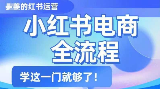 小红书电商全流程，精简易懂，从入门到精通，学这一门就够了-KF云创
