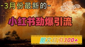小红书超劲爆引流手段，图文日引300+轻松变现1W-KF云创