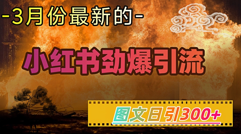 小红书超劲爆引流手段，图文日引300+轻松变现1W-KF云创