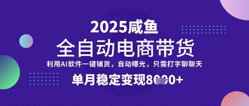 全网首发【闲鱼全自动电商带货】三年磨一剑，一朝露锋芒，单月稳定变现8k+【揭秘】-KF云创