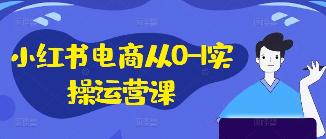 小红书电商从0-1实操运营课，小红书手机实操小红书/IP和私域课/小红书电商电脑实操板块等-KF云创