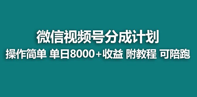 【蓝海项目】视频号分成计划最新玩法，单天收益8000+，附玩法教程，24年…-KF云创