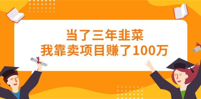 当了三年韭菜我靠卖项目赚了100万-KF云创