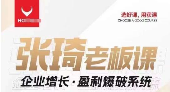 【组合课】张琦张琦老板企业增长·盈利爆破系统（直播专享）-KF云创