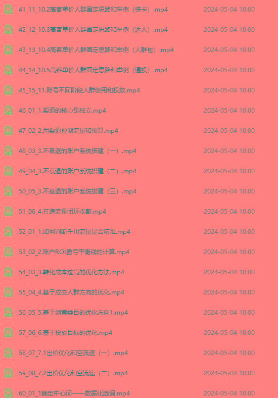 图片[3]-2024单品正价起号，直播素材投流选品：选品课+投流课+素材课+卡首屏/100节-KF云创