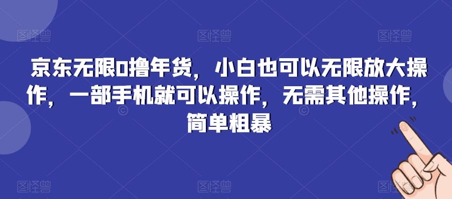 京东无限0撸年货，小白也可以无限放大操作，一部手机就可以操作，无需其他操作，简单粗暴-KF云创
