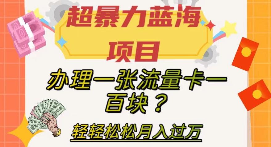 超暴力蓝海项目，办理一张流量卡一百块？轻轻松松月入过万，保姆级教程【揭秘】-KF云创
