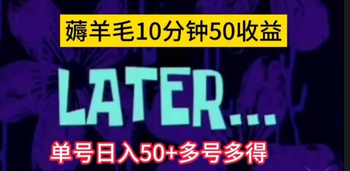 美团薅羊毛玩法，单号日入50+多号多得【仅揭秘】-KF云创