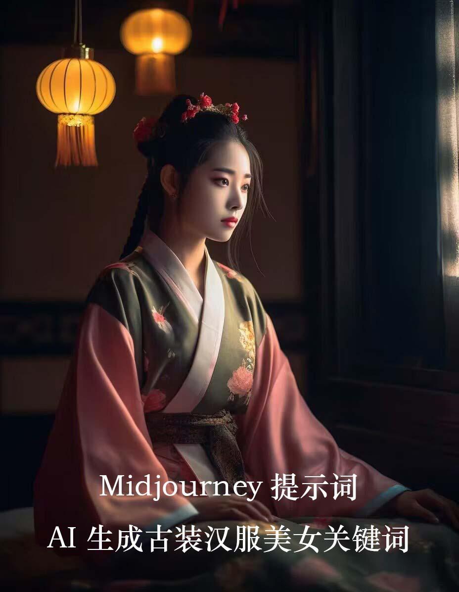 Midjourney关键词-AI生成中国风古装汉服美女人像提示关键词-KF云创