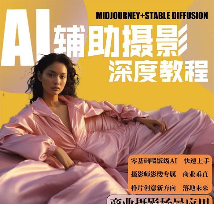 (8727期)2024年AI辅助摄影人工智能商业应用摄影课程(37节课)-KF云创