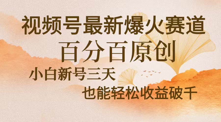 视频号最新爆火赛道，中老年粉深信不疑，百分百原创，新号三天收益轻松…-KF云创