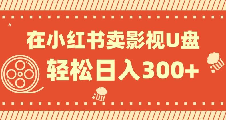 在小红书上卖影视U盘，轻松日入300+，操作简单，小白可轻松上手-KF云创