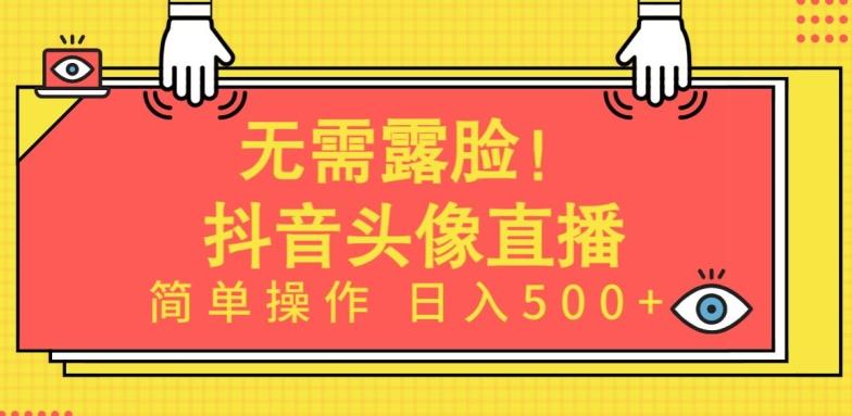 无需露脸，Ai头像直播项目，简单操作日入500+【揭秘】-KF云创