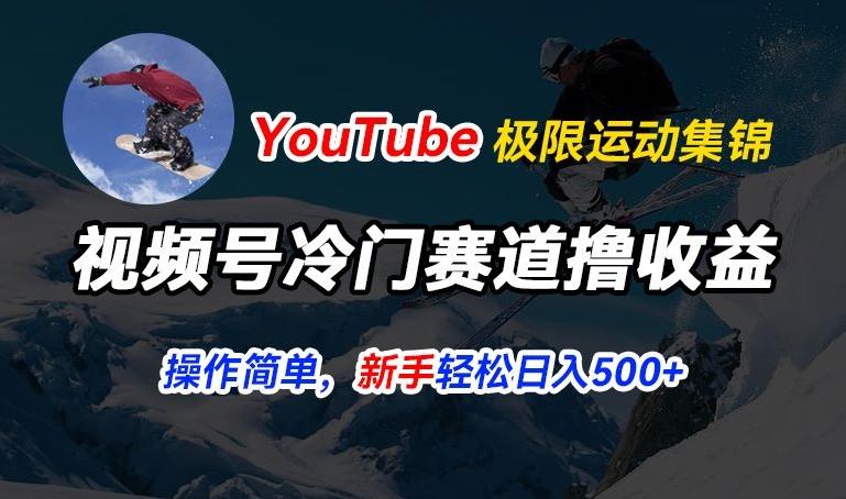 视频号冷门赛道撸收益，YouTube搬运极限运动集锦，暴力起号，操作简单流量高，轻松日入5张【揭秘】-KF云创