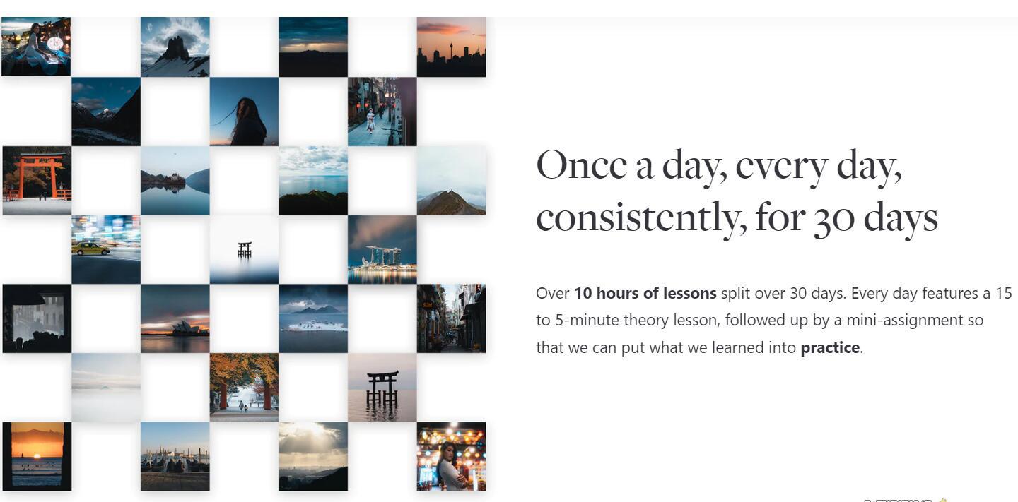 网红摄影师Pat Kay – 30天摄影基础知识加速器教程-30节课-中英字幕-KF云创