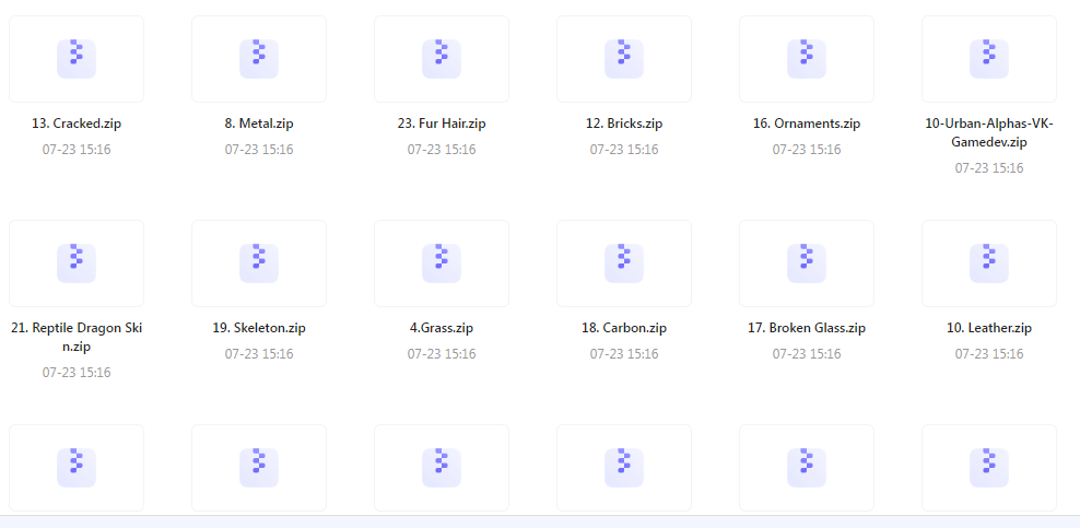 【素材分享】实用教程+素材 Zbrush与Blender表面纹理合集-KF云创
