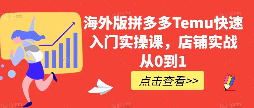 海外版拼多多Temu快速入门实操课，店铺实战从0到1-KF云创
