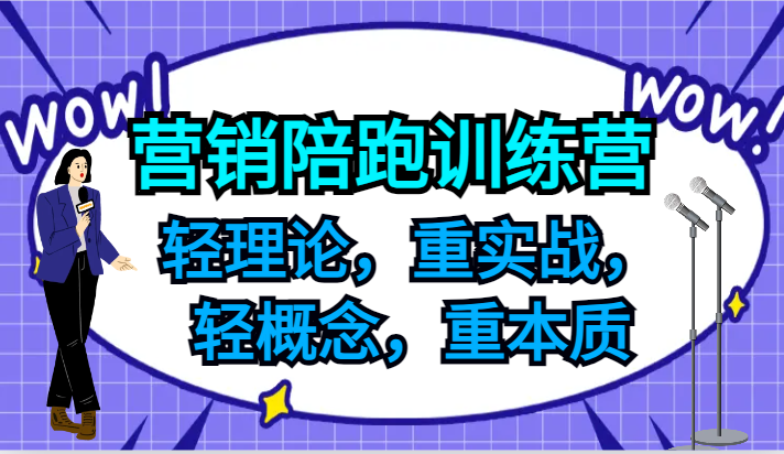 营销陪跑训练营，轻理论，重实战，轻概念，重本质，适合中小企业和初创企业的老板-KF云创