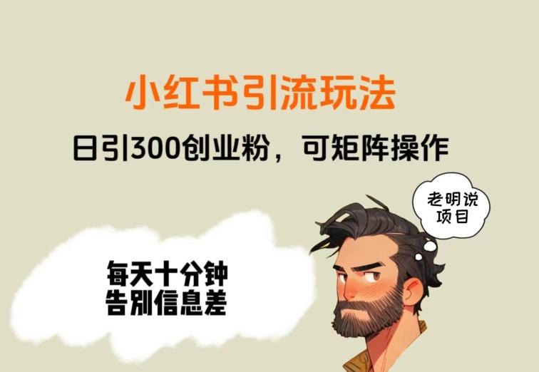 靠小红书视频日印300粉，两分钟一个视频轻松矩阵-KF云创