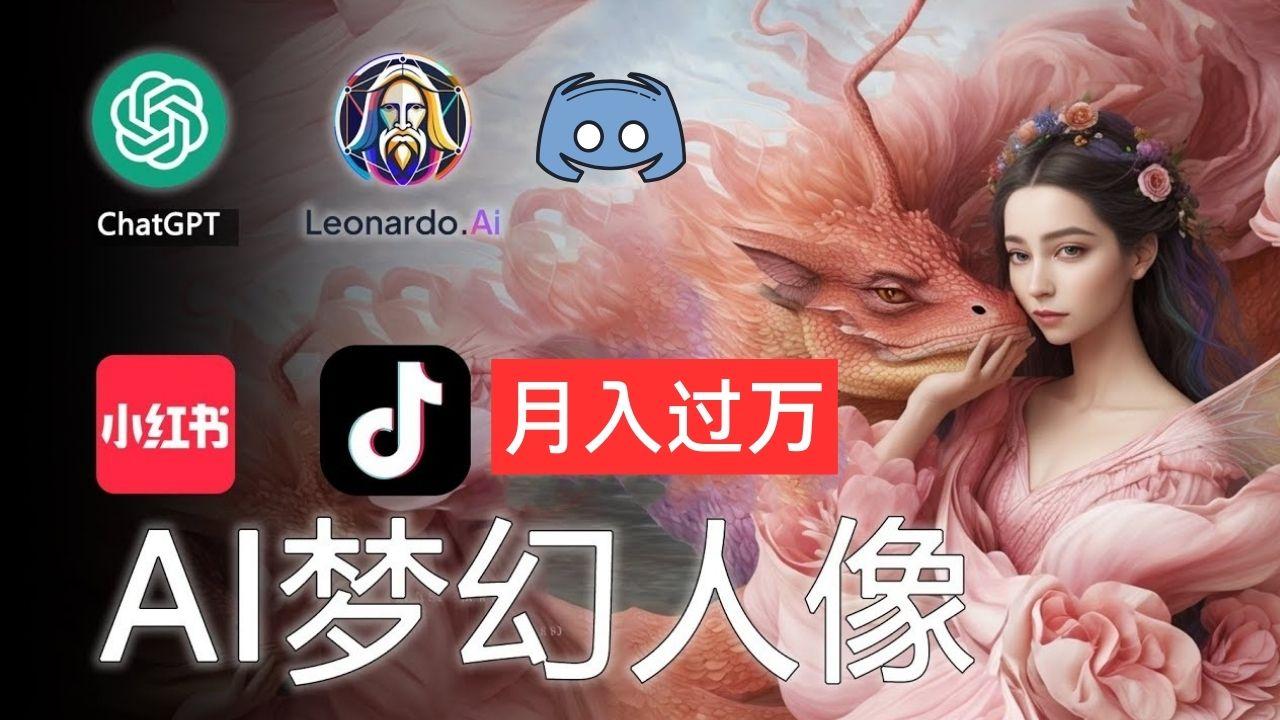 AI摄影梦幻人像：零基础也能月入过万的秘密-KF云创