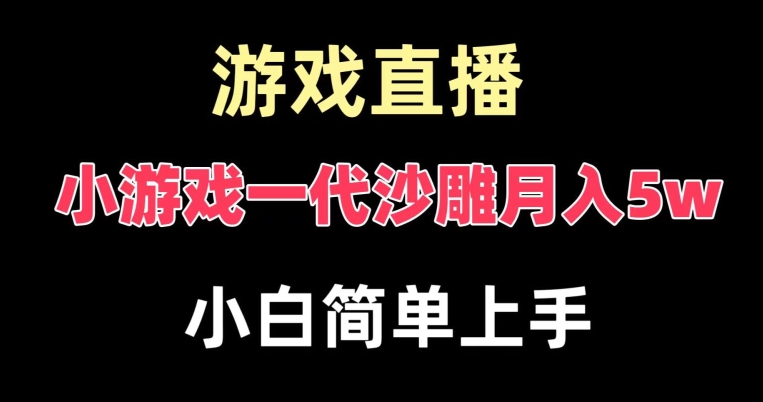 玩小游戏一代沙雕月入5w，爆裂变现，快速拿结果，高级保姆式教学【揭秘】-KF云创