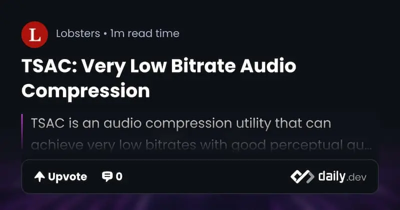 TSAC ｜音频压缩-KF云创