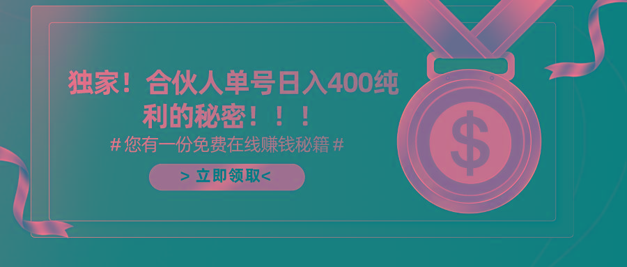 (10028期)合伙人广告撸金最新玩法，每天单号400纯利-KF云创