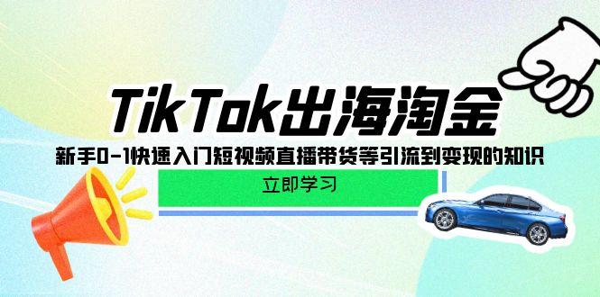 (10035期)TikTok-出海淘金，新手0-1快速入门短视频直播带货等引流到变现的知识-KF云创