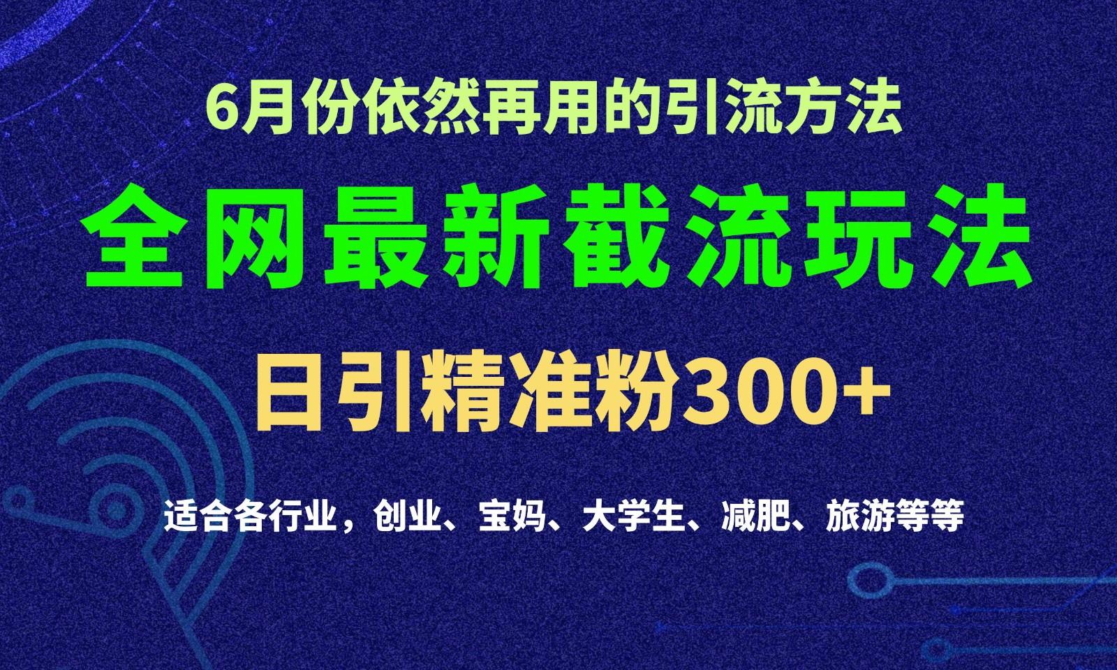 2024全网最新截留玩法，每日引流突破300+-KF云创