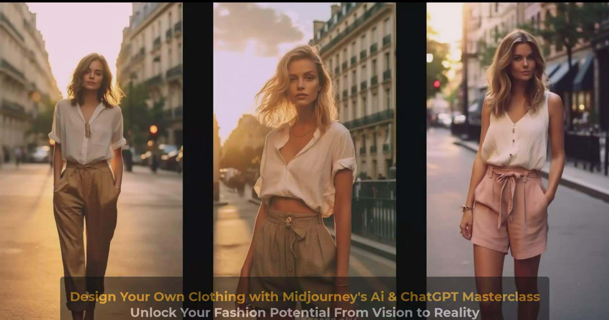 图片[9]-利用 Midjourneys Ai 人工智能设计自己的服装AI大师班-10节课-中英字幕-KF云创