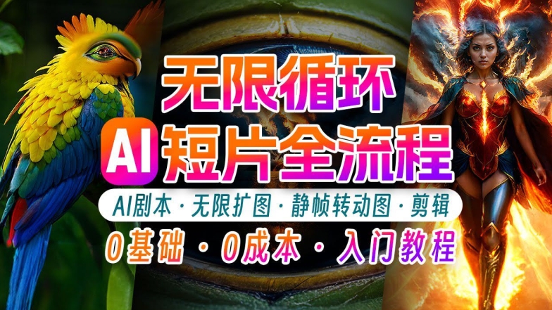AI剪辑无限循环画面：新手轻松月入上万的秘技【揭秘】-KF云创