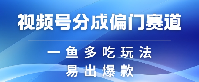 视频号创作者分成计划偏门类目，容易爆流，实拍内容简单易做【揭秘】-KF云创
