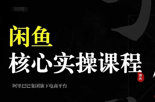 2024闲鱼核心实操课程，从养号、选品、发布、销售，教你做一个出单的闲鱼号-KF云创
