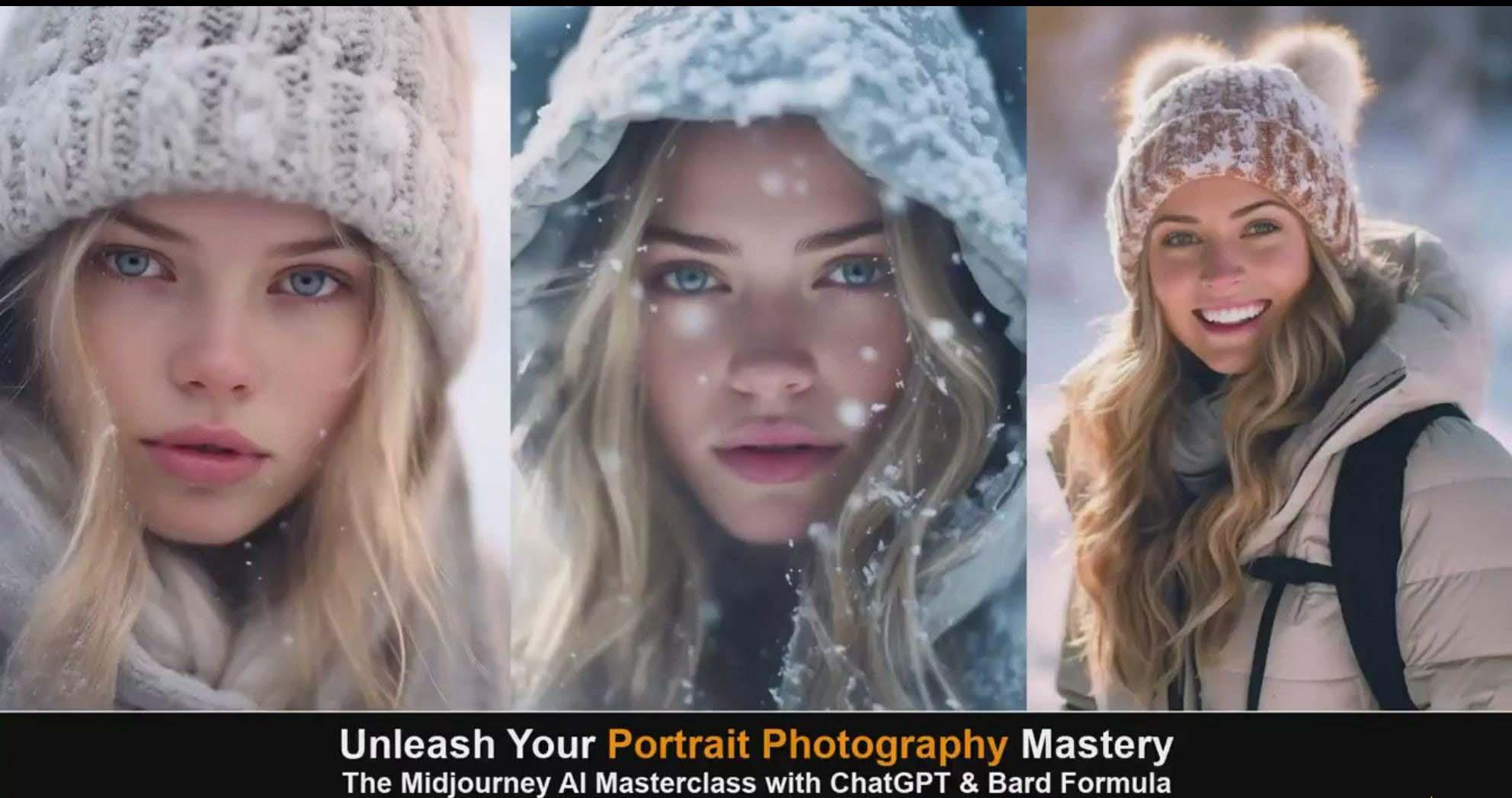 图片[5]-(9312期)Midjourney v5 ChatGPT 和 Bard AI人工智能人像摄影大师班-15节-中英字幕-KF云创